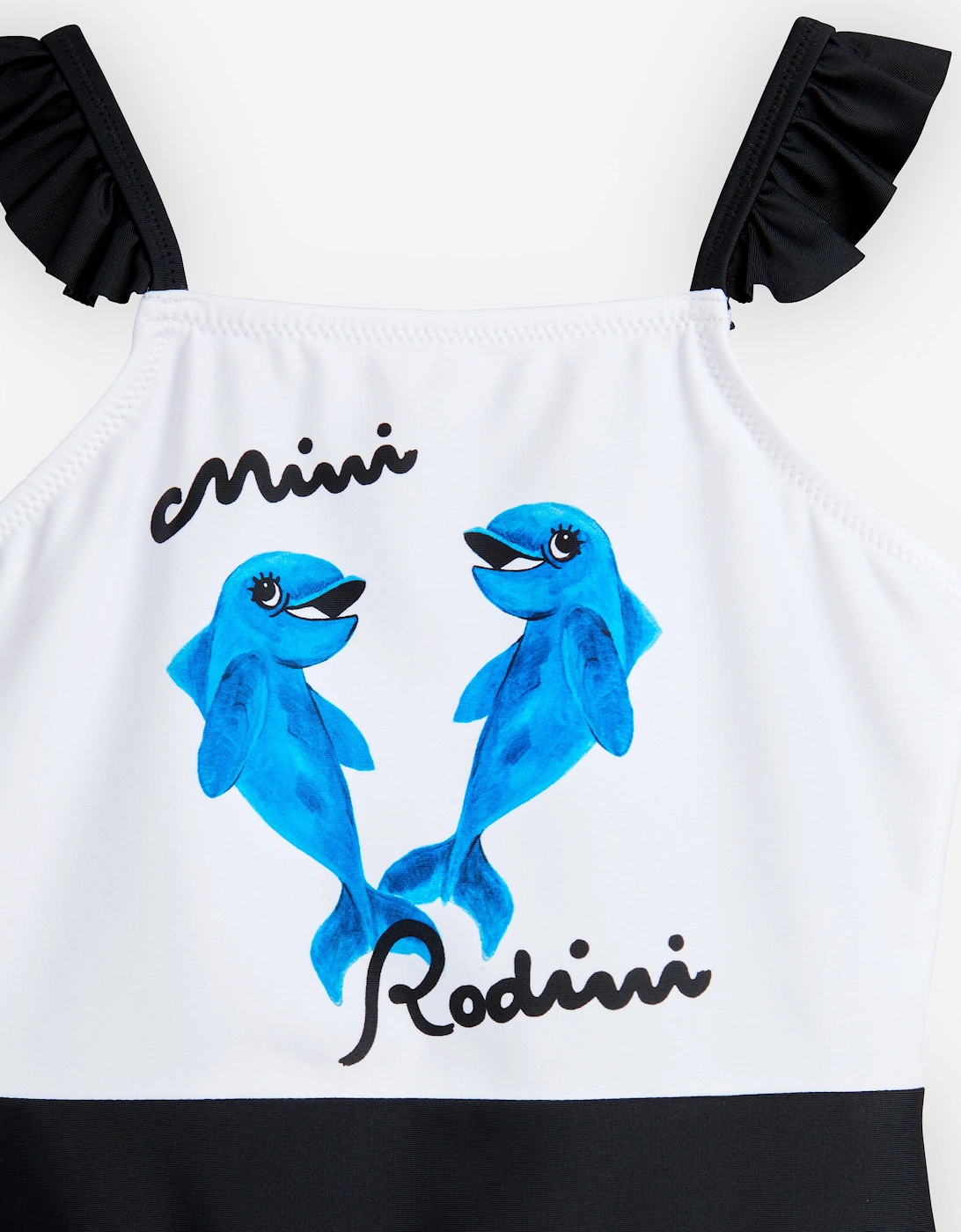 Girls Dolphins Frill Swimsuit in Multicolour