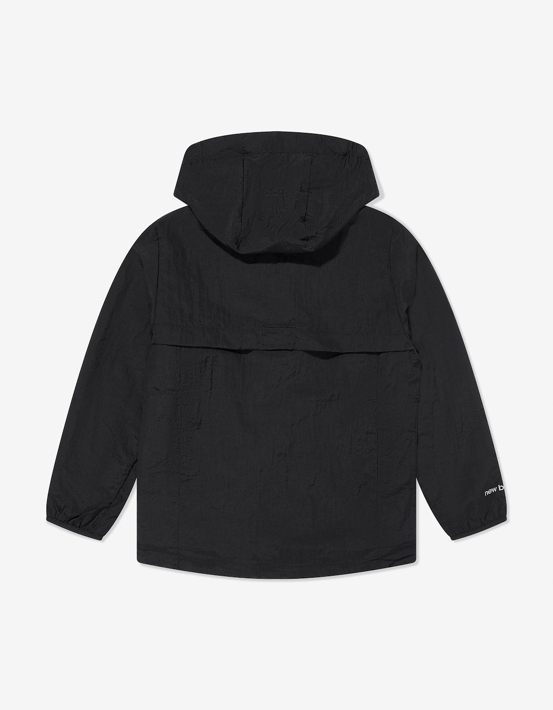 Boys Athletics Woven Mesh Lined Jacket in Black