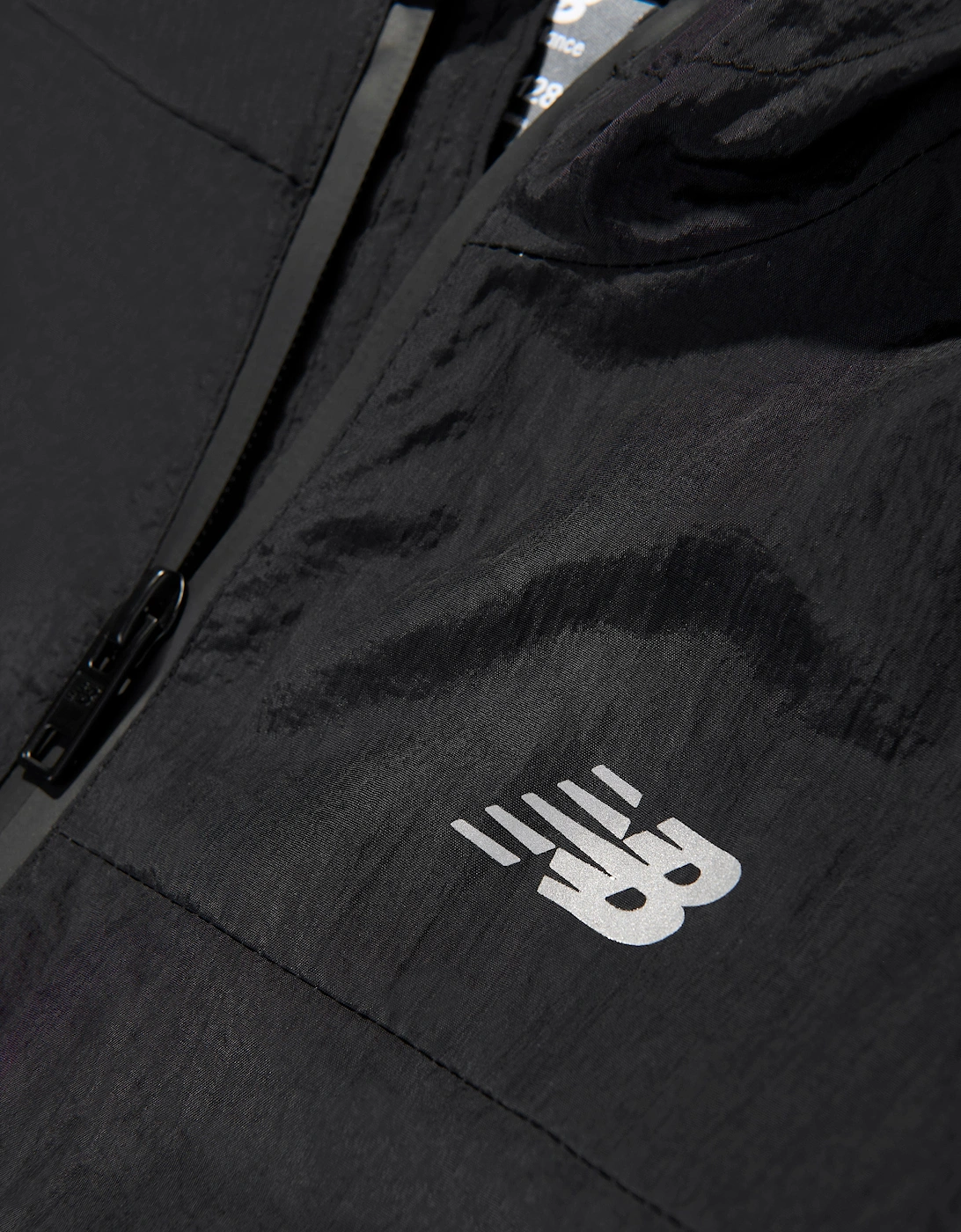 Boys Athletics Woven Mesh Lined Jacket in Black
