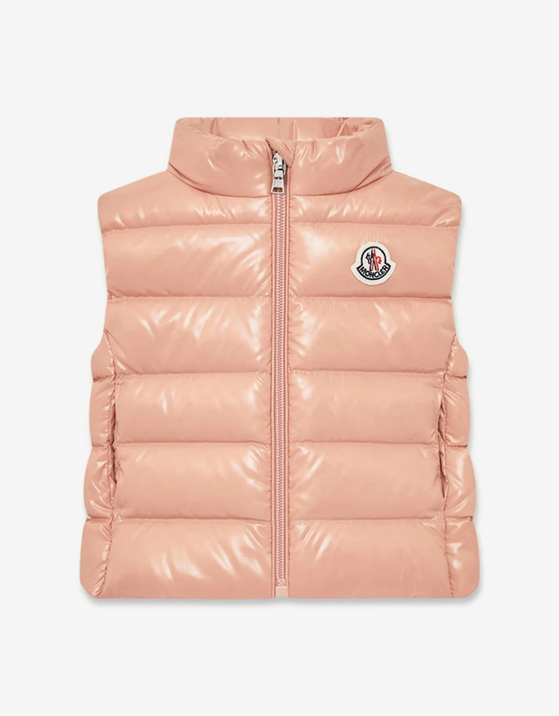 Baby Girls Down Padded Ghany Gilet in Pink, 5 of 4