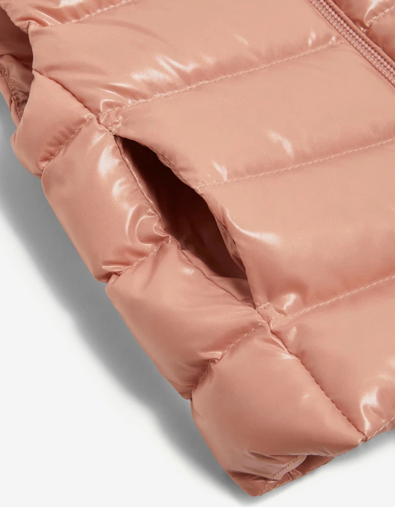 Baby Girls Down Padded Ghany Gilet in Pink