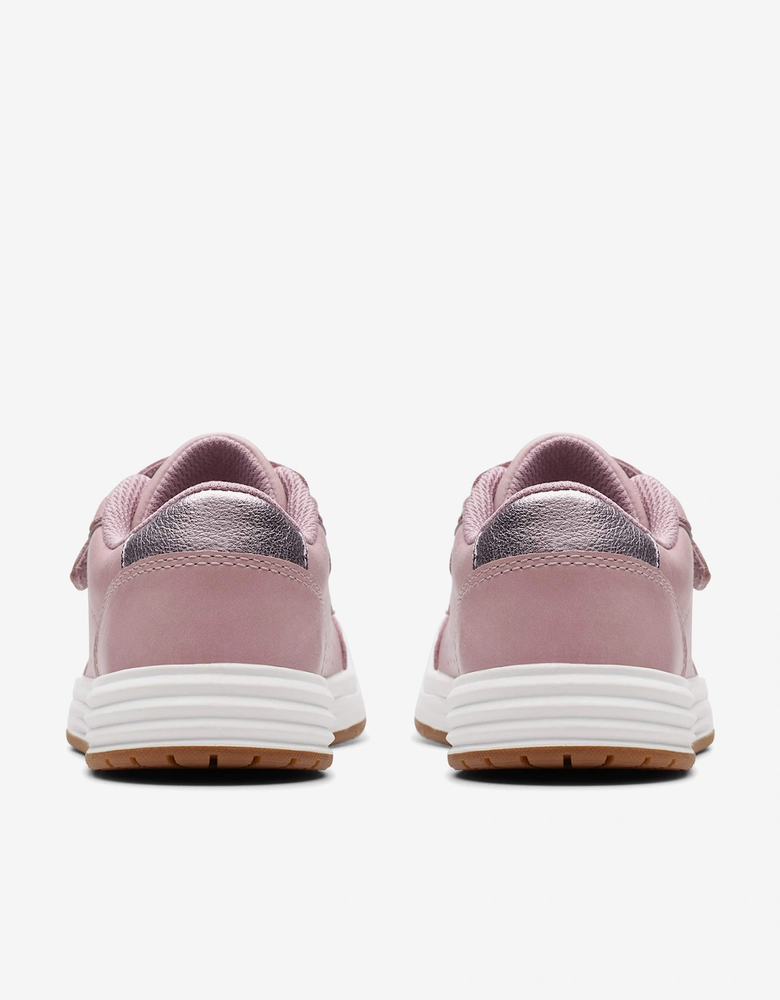 Girls Leather Urban Solo Trainers in Pink