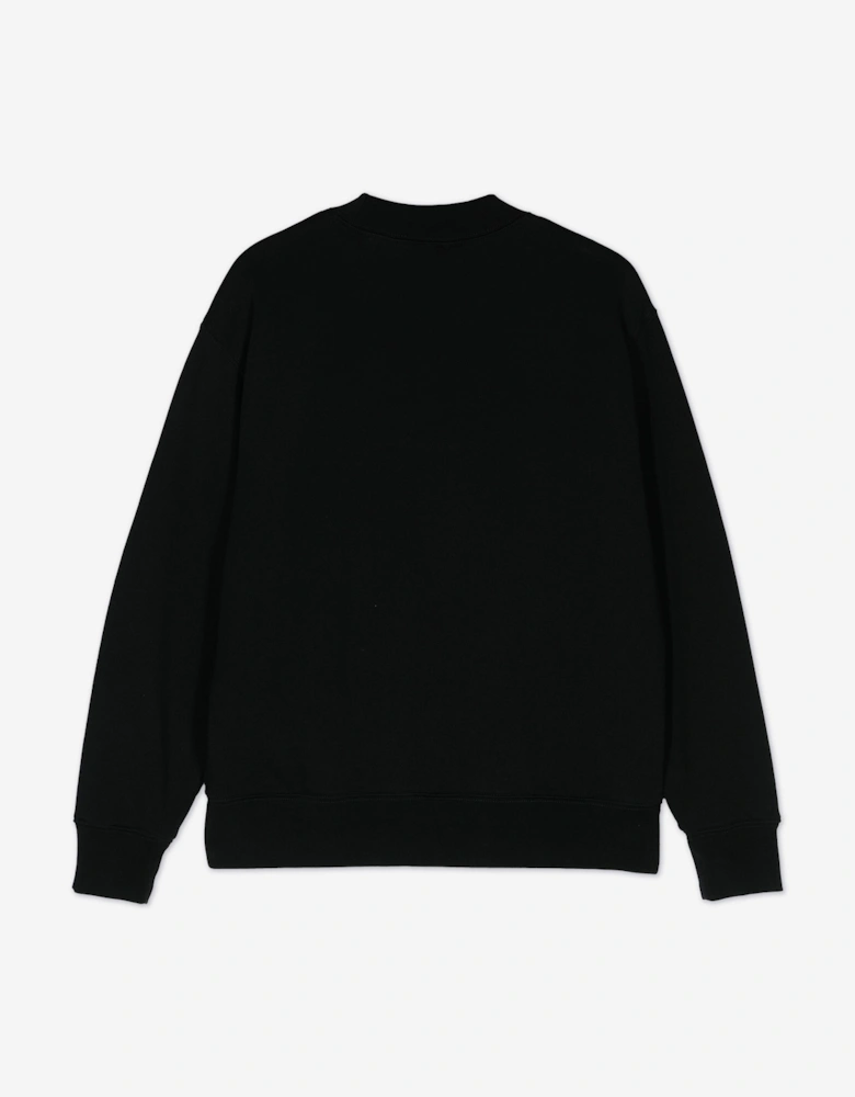 Kids Bear Crewneck Sweatshirt in Black