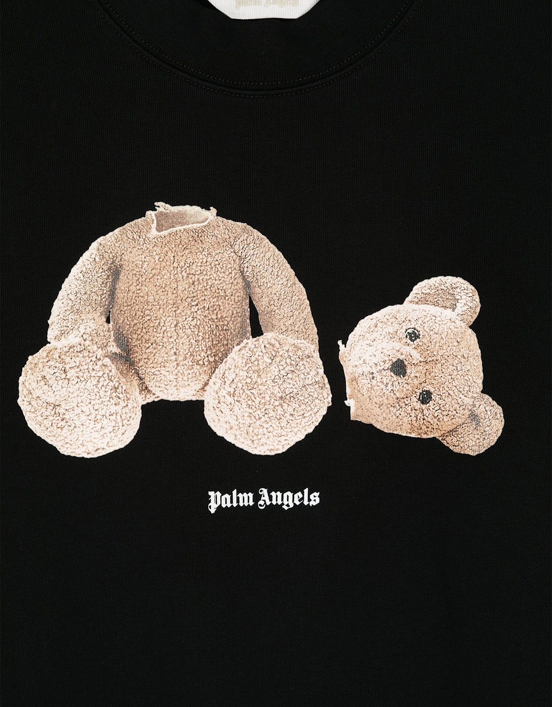 Kids Bear Crewneck Sweatshirt in Black