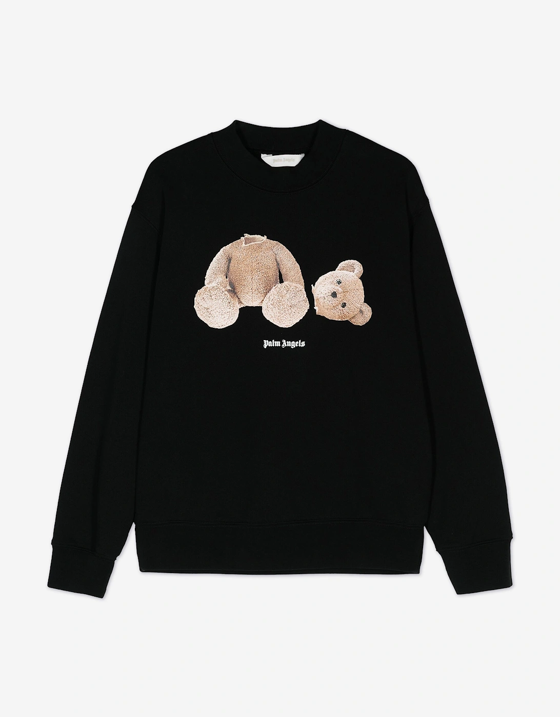 Kids Bear Crewneck Sweatshirt in Black, 5 of 4