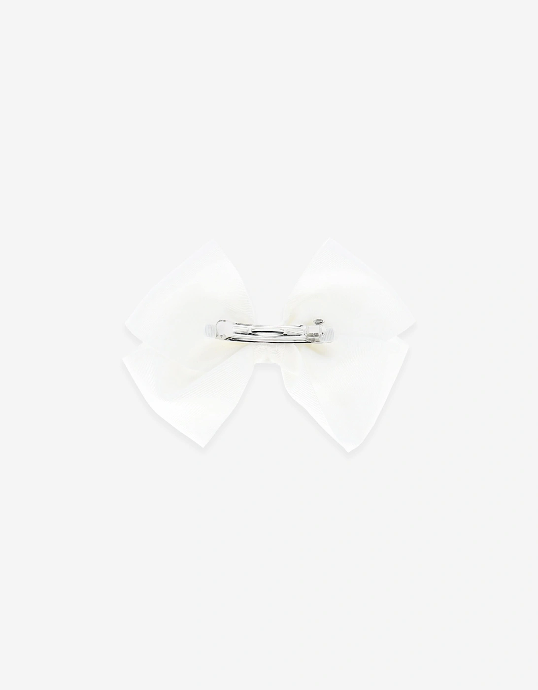 Angels Face Girls Mega Bow Hair Clip in White