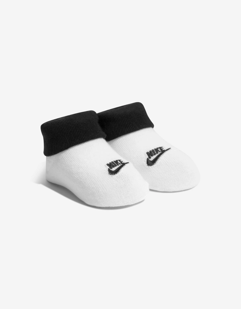 Baby Boys Futura Logo Box Bodysuit Set in White
