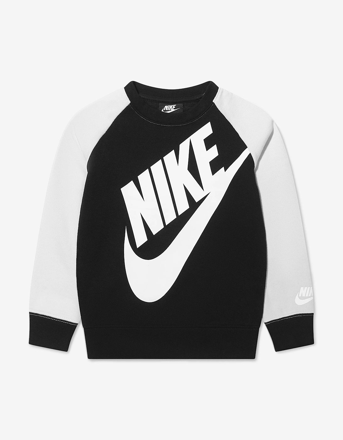 Boys Oversized Futura Crew Tracksuit in Black
