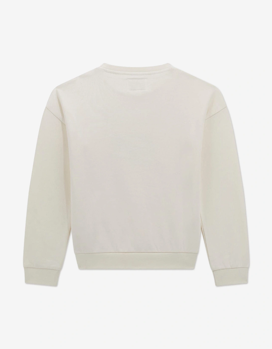 Girls Love Logo Sweatshirt in Ivory