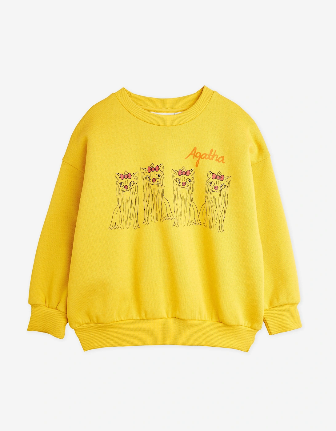 Kids Agaha Dogs Swetshirt in Yellow, 6 of 5