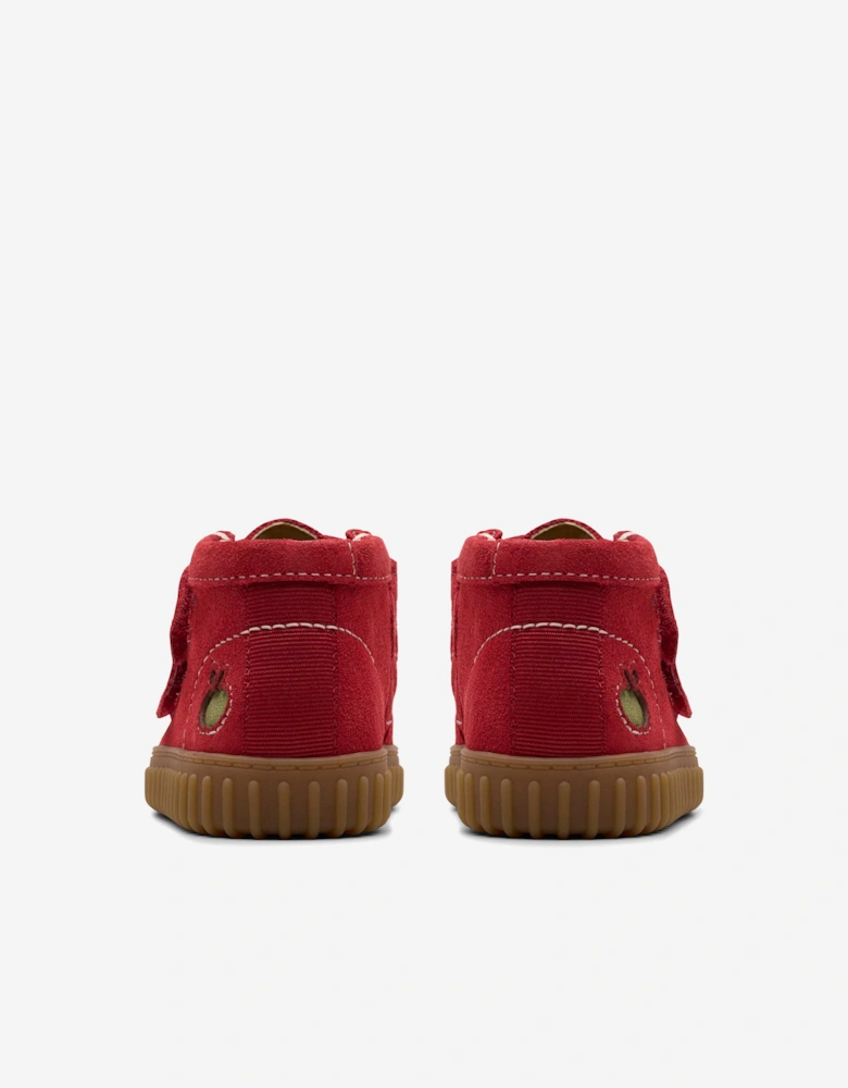 Baby Suede Apple Tor Hill Boots in Red
