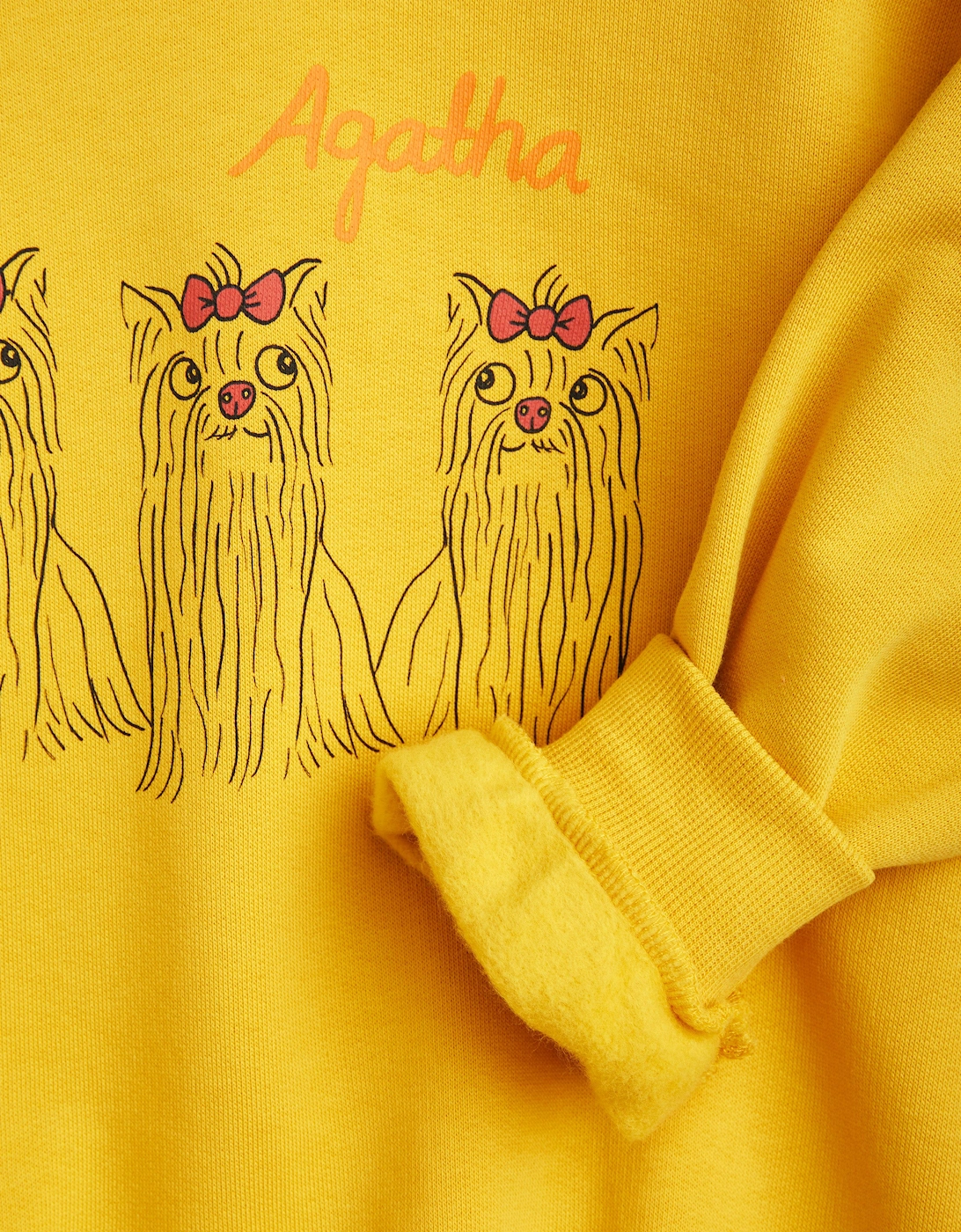 Kids Agaha Dogs Swetshirt in Yellow