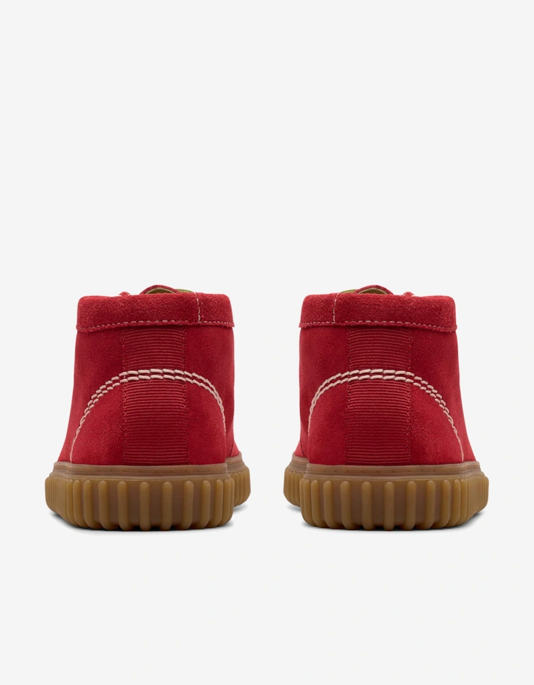 Kids Suede Tor Hill Boots in Red