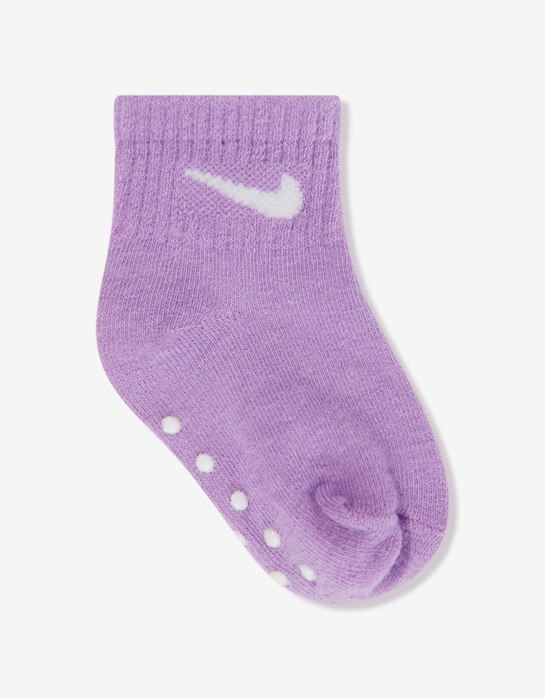 Baby Girls Pop Colour 6 Pack Socks Set in Pink
