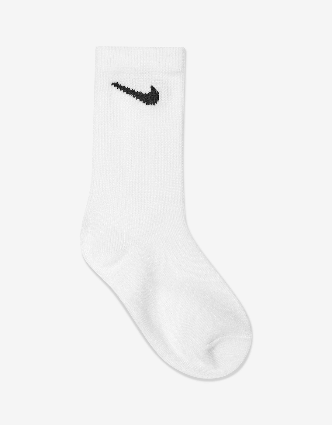 Kids Basic Crew Socks Set (6 Pack) in White