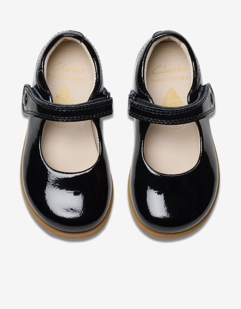 Baby Girls Patent Drew Tap Mary Jane Shoes in Black