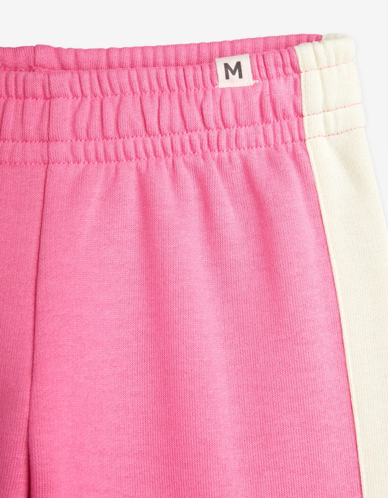 Girls Society Panel Joggers in Pink