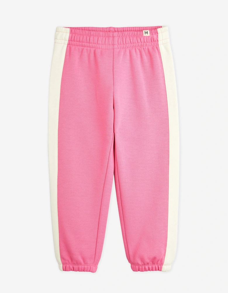 Girls Society Panel Joggers in Pink
