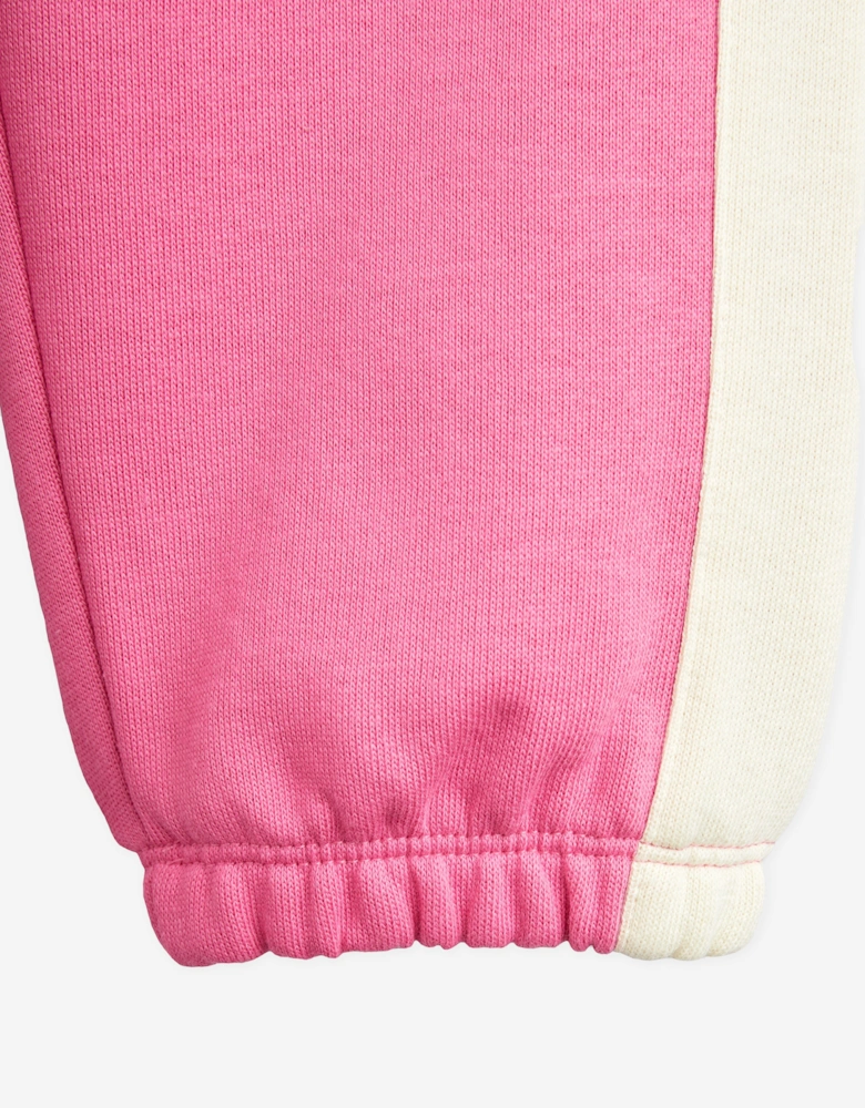 Girls Society Panel Joggers in Pink