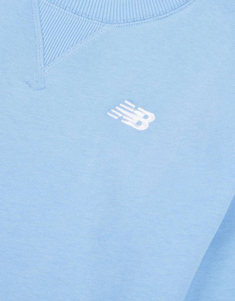 Boys French Terry Small Logo Sweatshirt in Blue