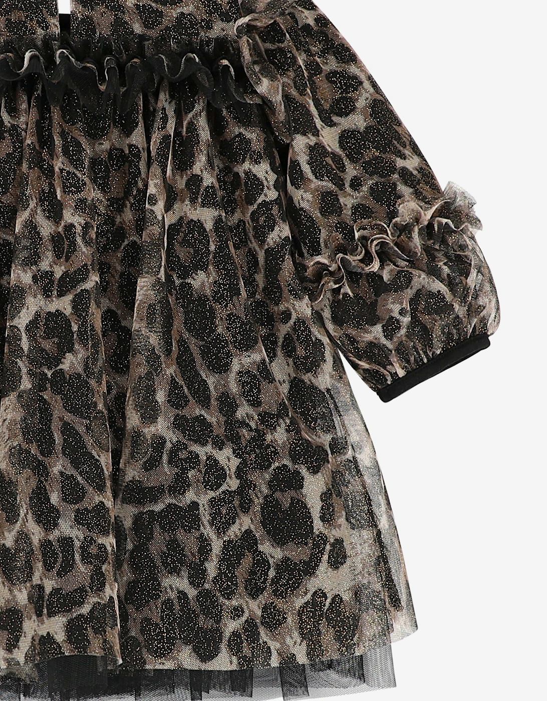 Angels Face Baby Girls Nadiya Leopard Dress in Black