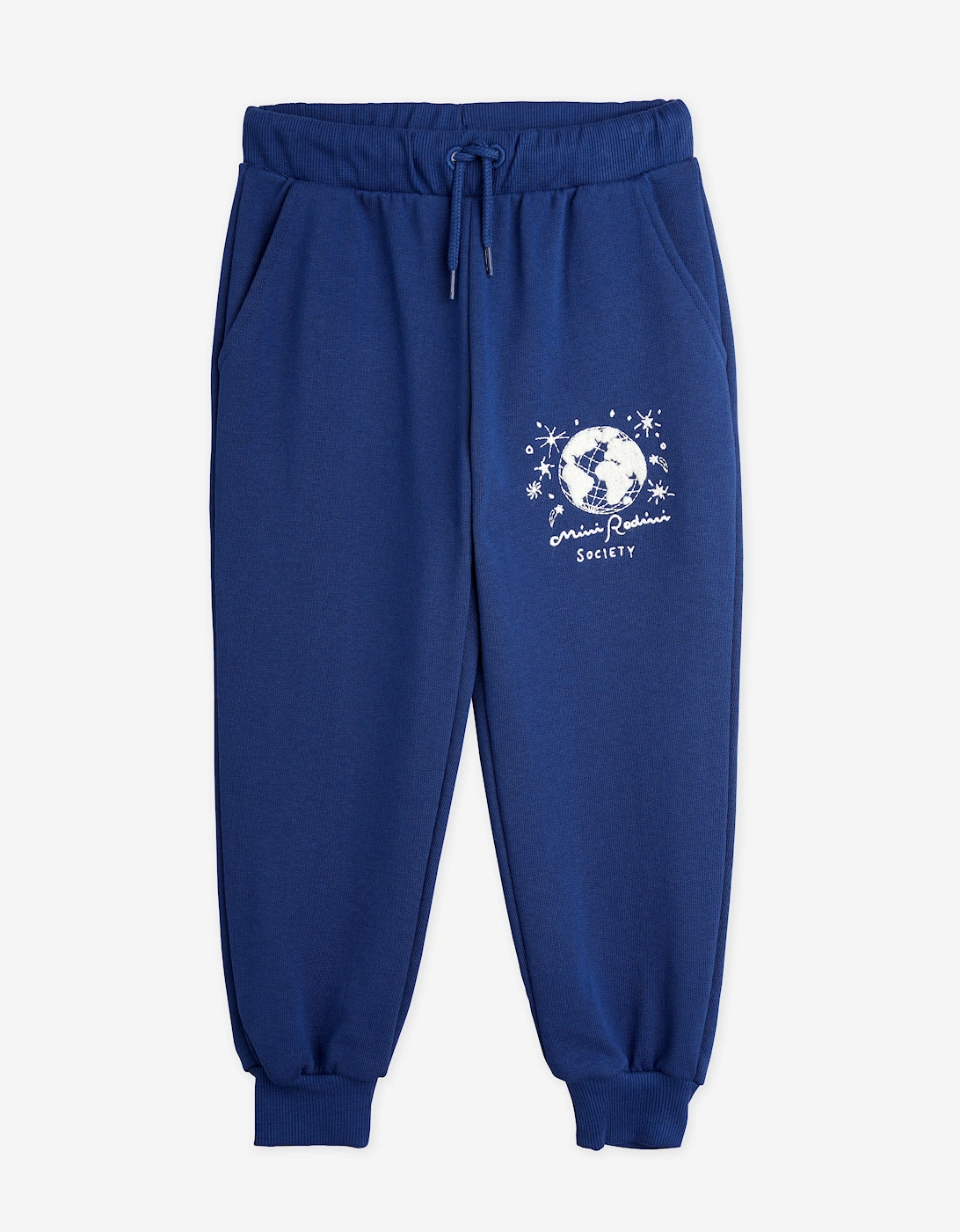 Kids Society Embroidered Joggers in Blue, 6 of 5