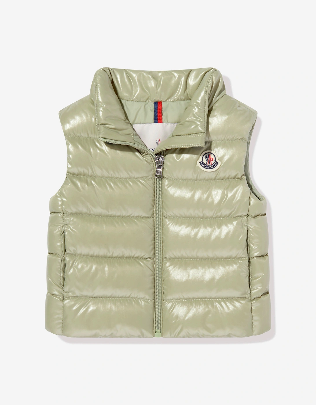 Baby Girls Down Padded Ghany Gilet in Green, 5 of 4