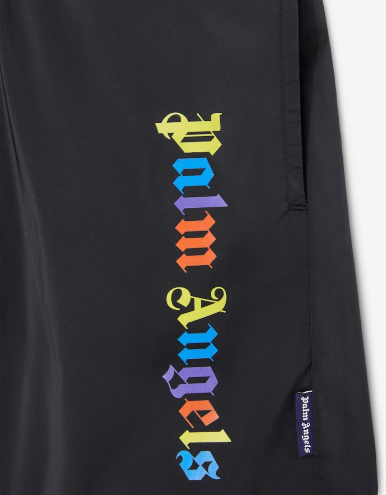 Boys Overlogo Swim Shorts in Black