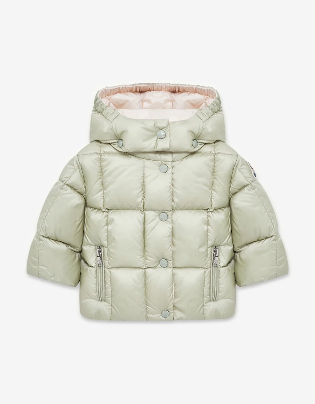Moncler Girls Multi Enfant Baby Down Padded Parana Jacket In Green - Size: 18-24 Months Kids
