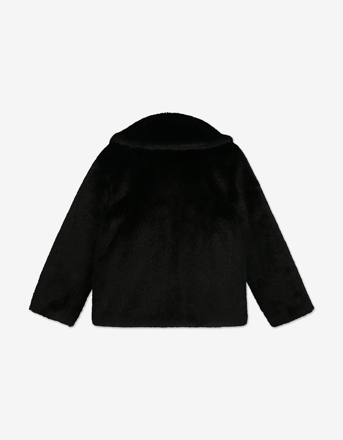 Angels Face Girls Nola Faux Fur Jacket in Black