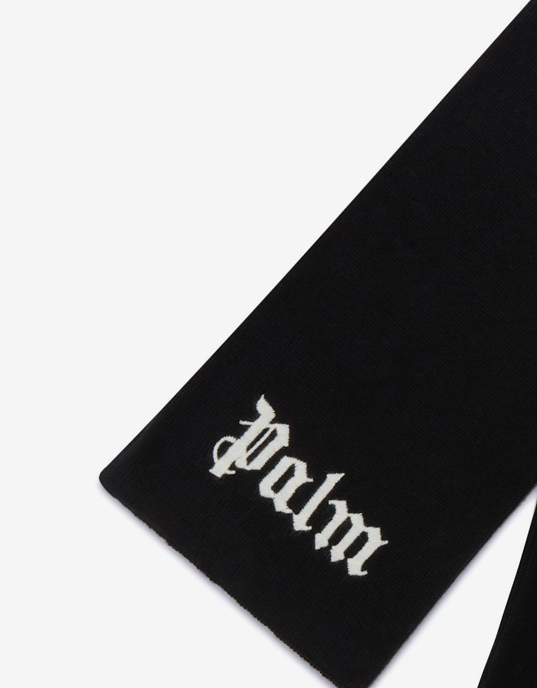 Kids Logo Knit Scarf in Black