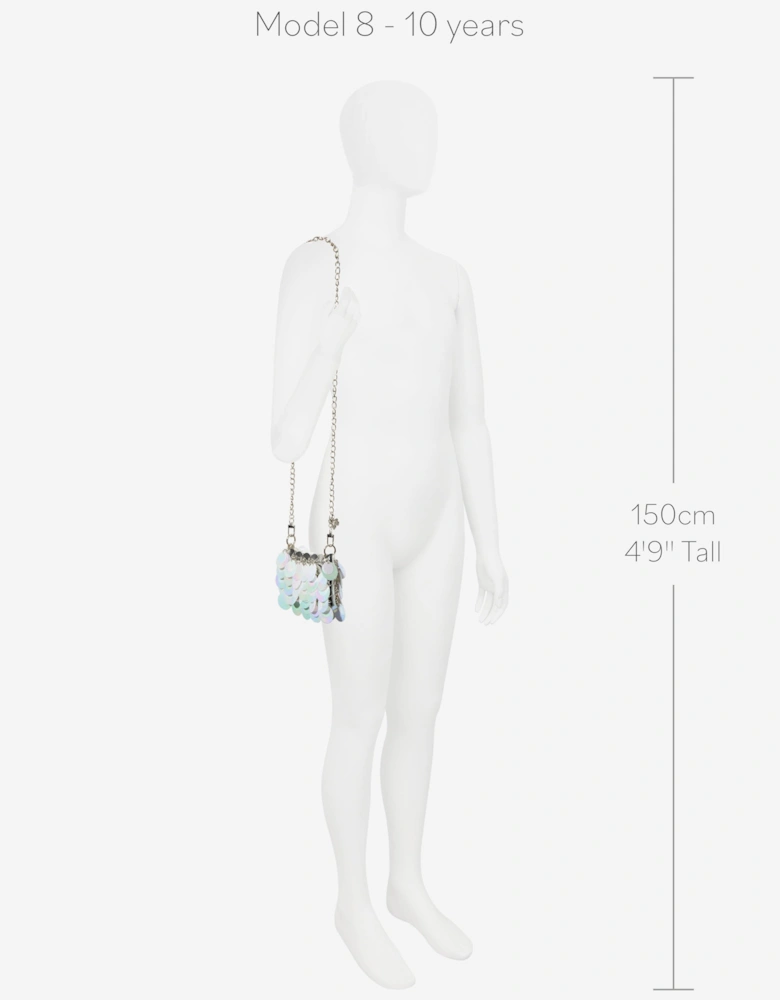 Angels Face Girls Rabaneda Sequin Bag in White