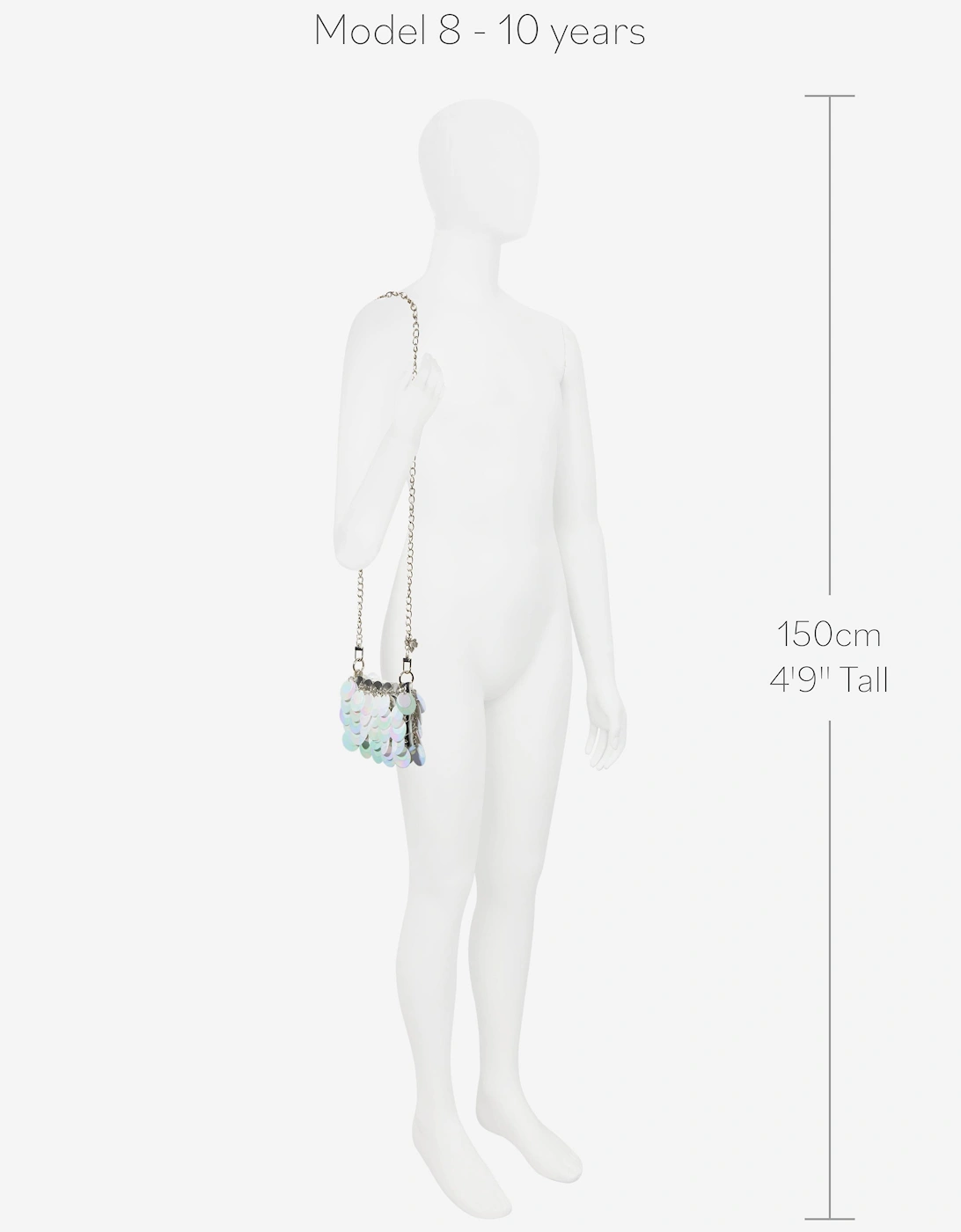 Angels Face Girls Rabaneda Sequin Bag in White