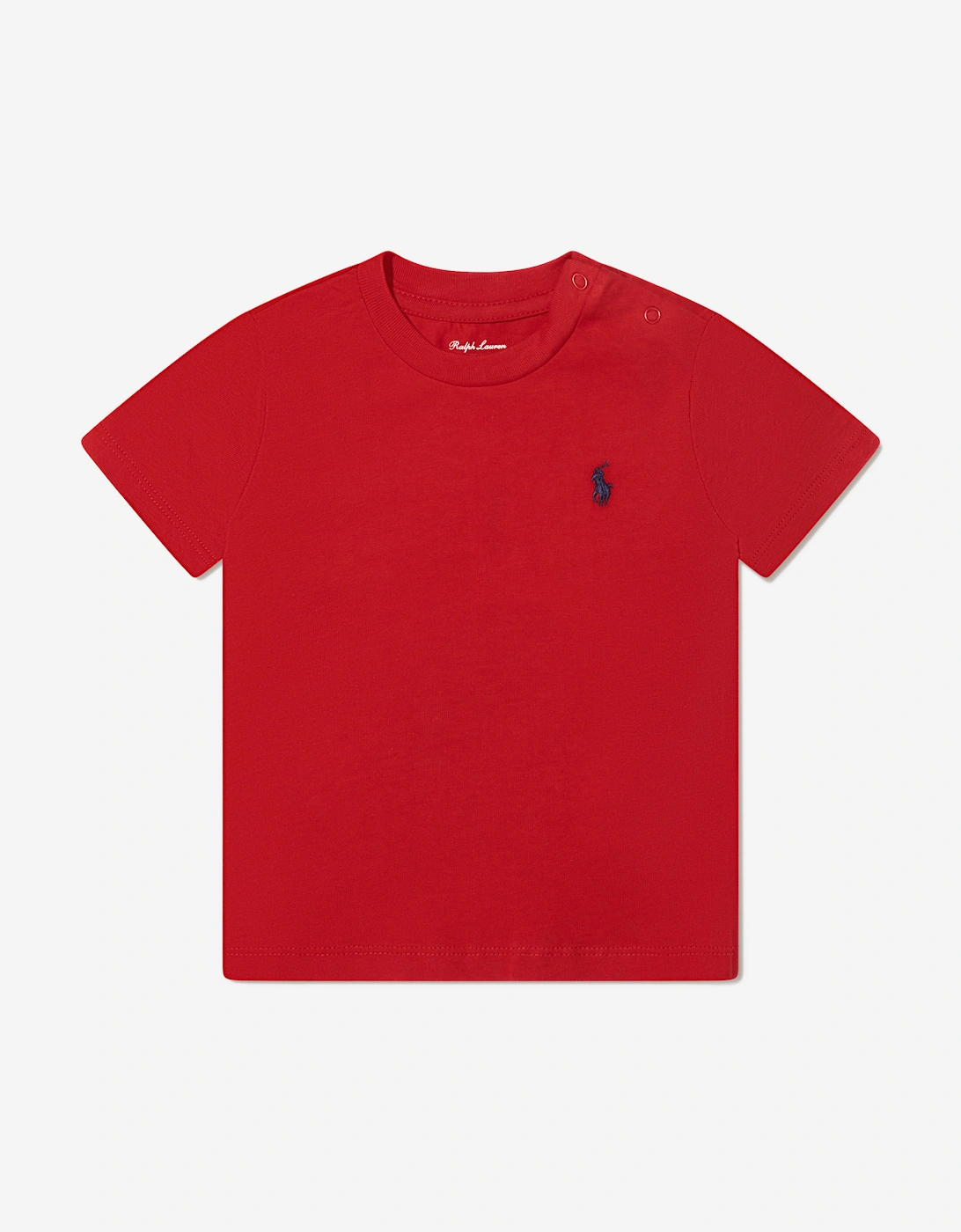 Baby Boys Logo T-Shirt in Red, 6 of 5