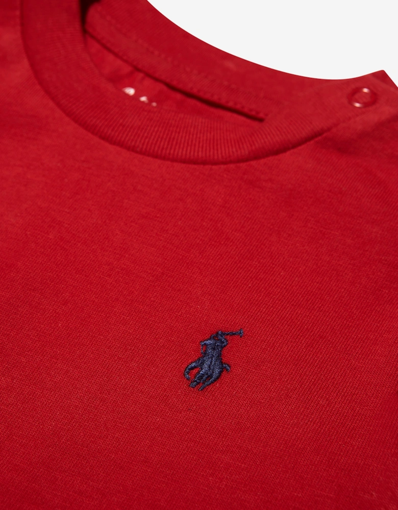 Baby Boys Logo T-Shirt in Red