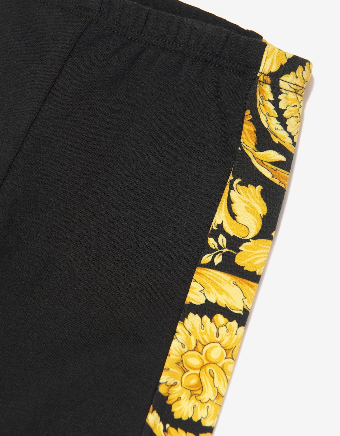 Baby Girls Barocco Leggings in Black