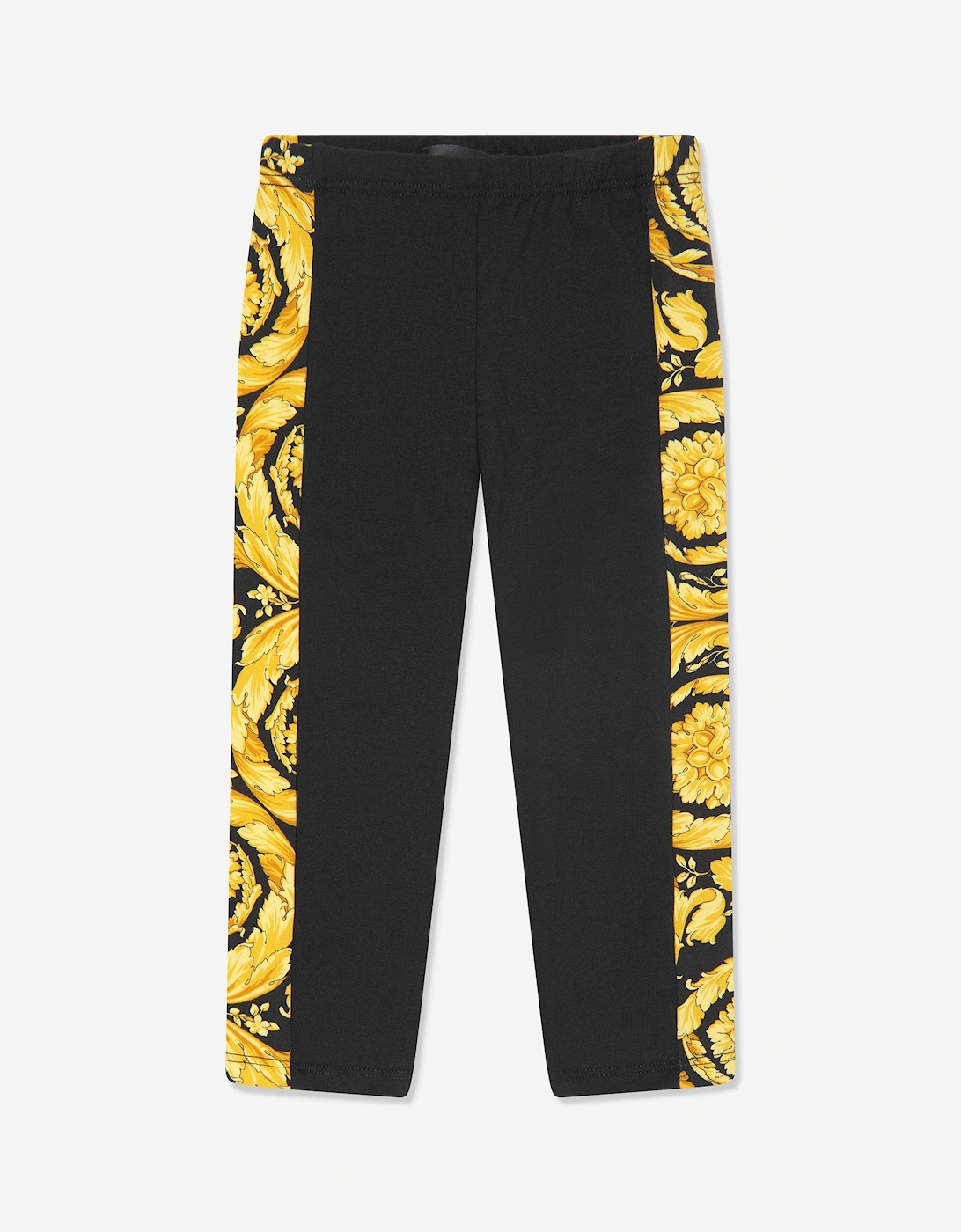 Baby Girls Barocco Leggings in Black, 5 of 4