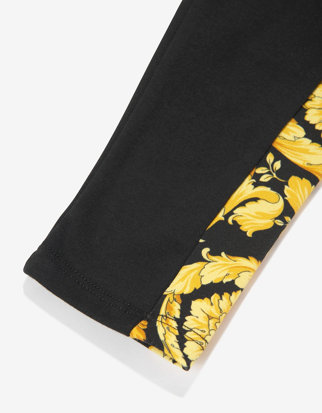 Baby Girls Barocco Leggings in Black