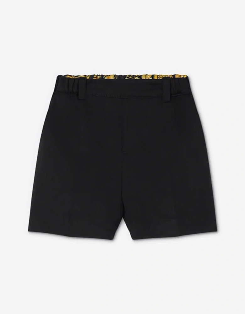 Baby Boys Punto Milano Shorts in Black
