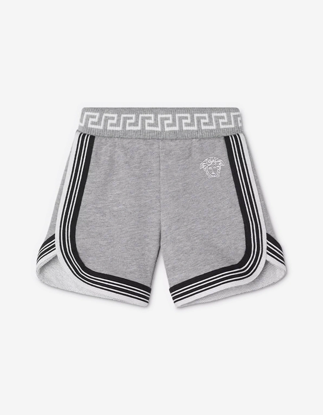 Baby Boys Medusa Logo Shorts in Grey, 5 of 4