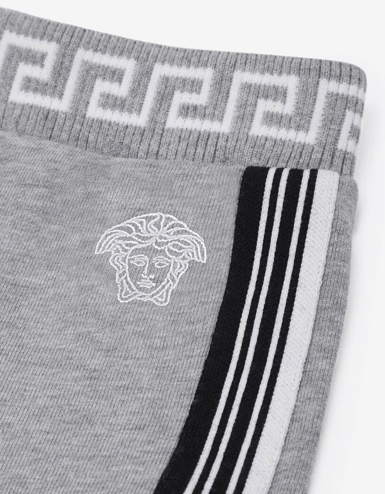 Baby Boys Medusa Logo Shorts in Grey