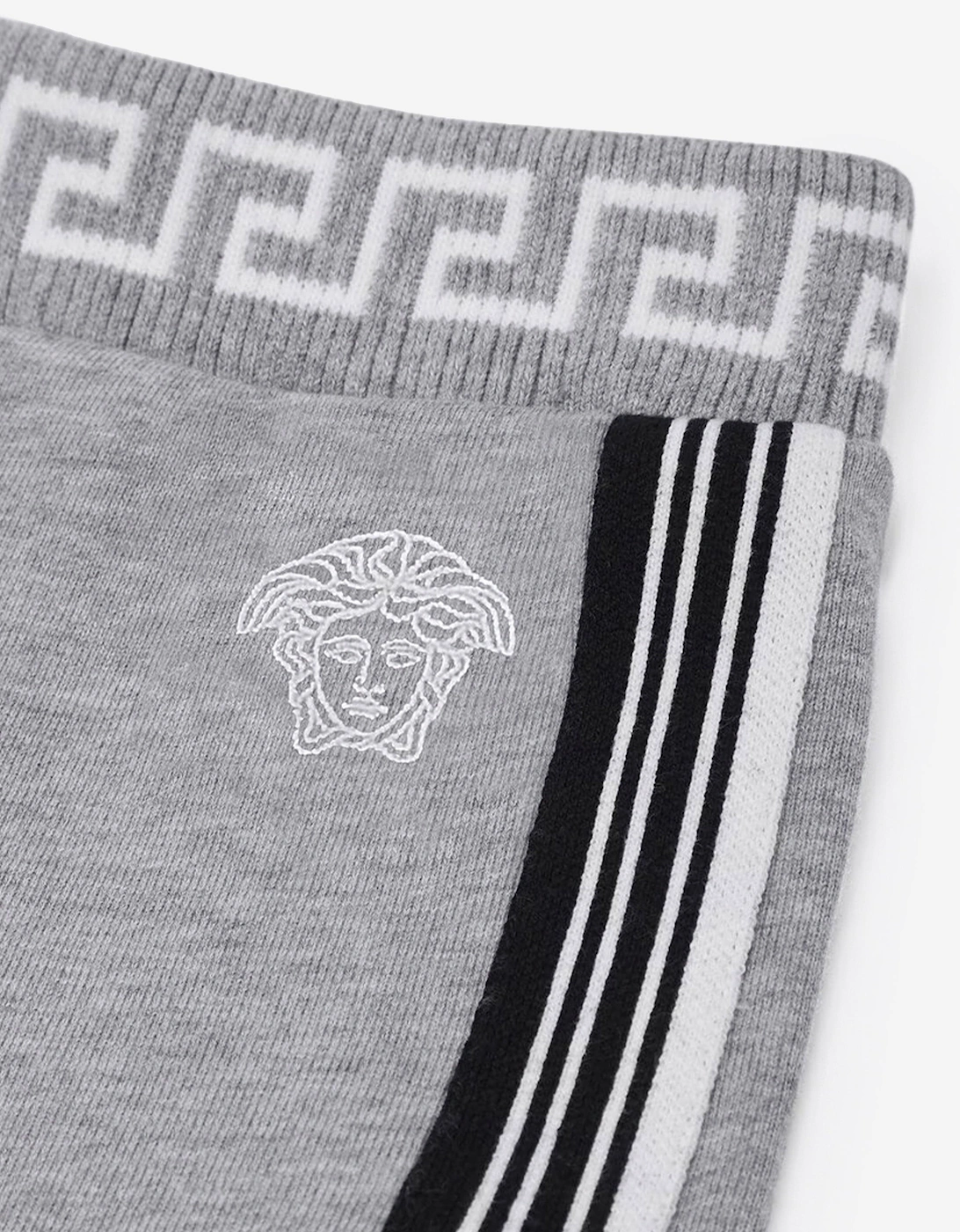 Baby Boys Medusa Logo Shorts in Grey