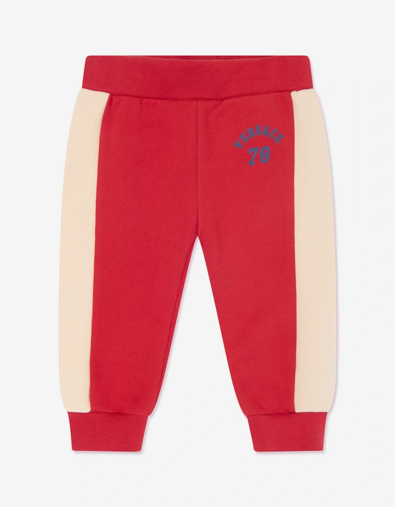 Baby Boys 78 Logo Joggers in Red