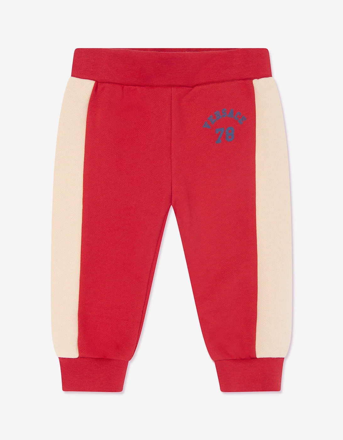 Baby Boys 78 Logo Joggers in Red, 5 of 4