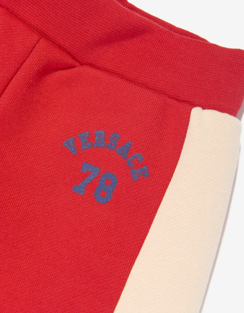 Baby Boys 78 Logo Joggers in Red