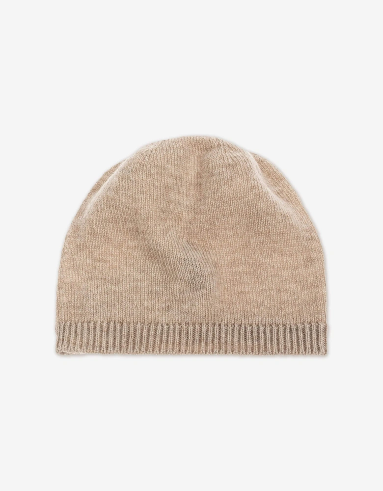 Baby Cashmere Beanie Hat in Beige