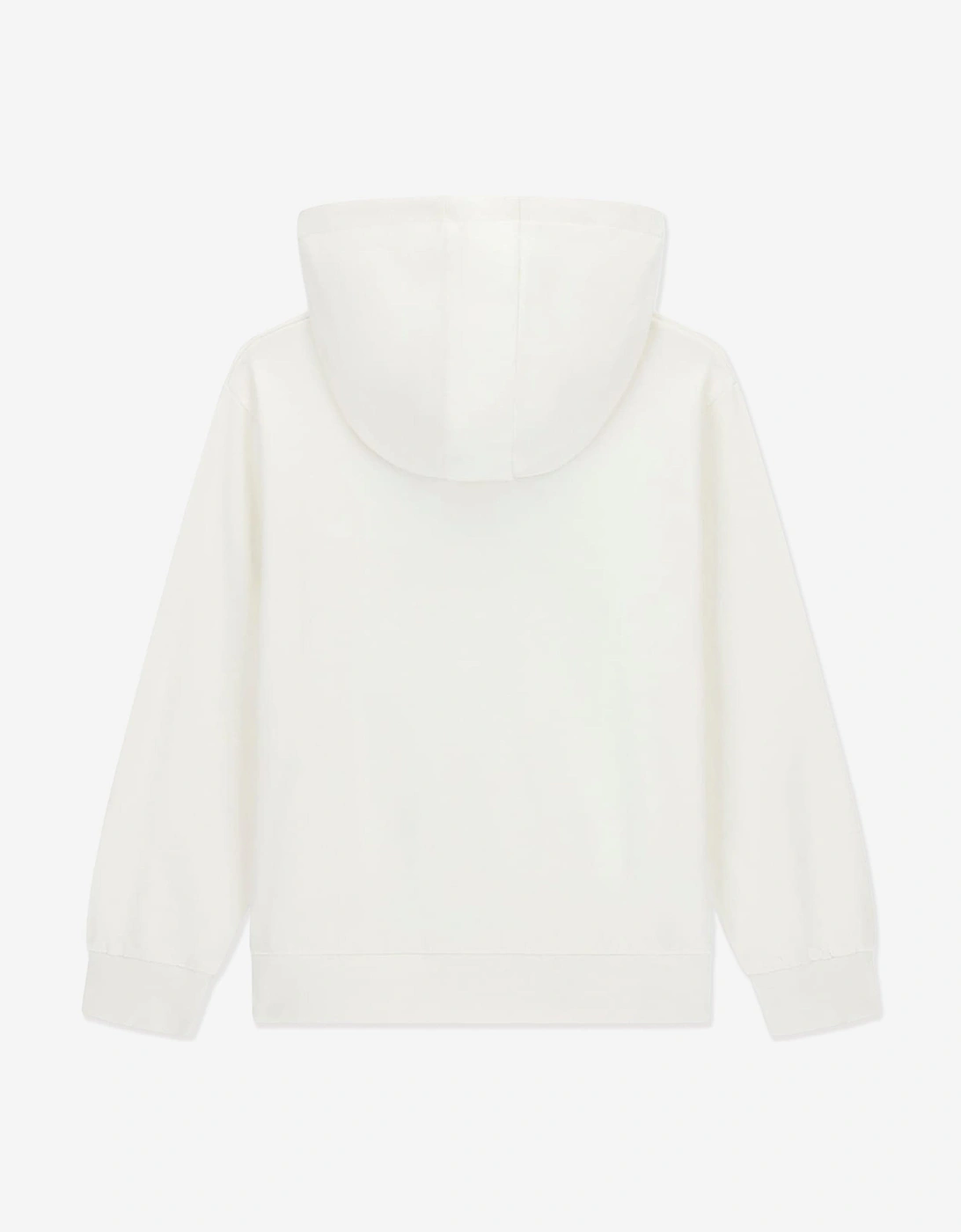 Girls Oversized Bear Hoodie in Ivory