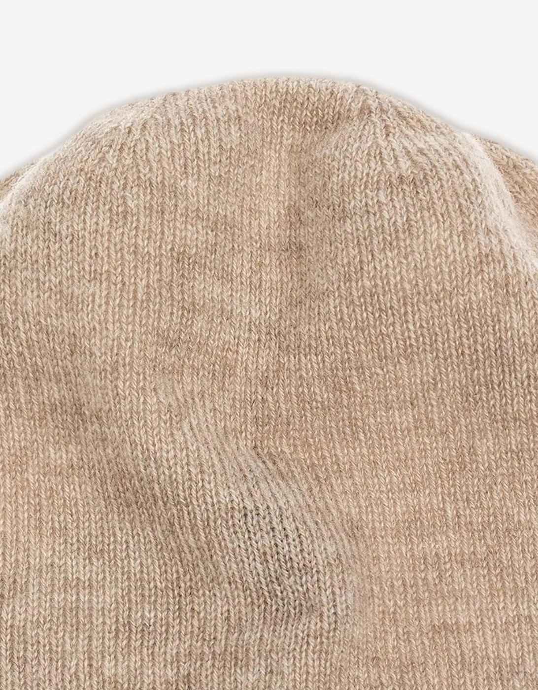 Baby Cashmere Beanie Hat in Beige