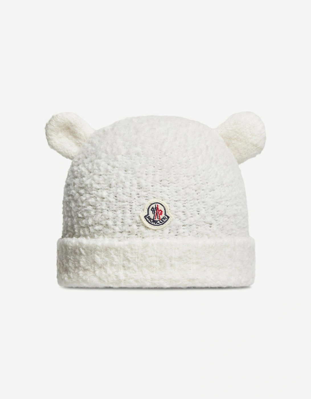Baby Wool Beanie with Ears in Ivory, 5 of 4