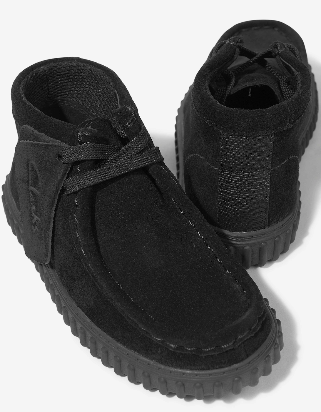 Kids Suede Tor Hill Boots in Black